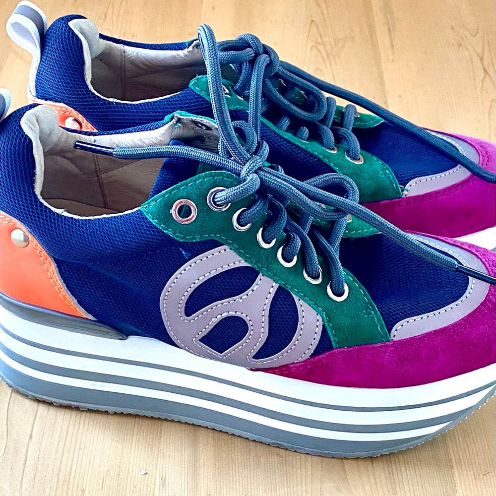 Brand New Colorful Platform Sneakers